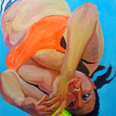 曲健星-布面油画-橙-90x70cm