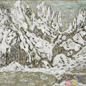 周青 13《原乡山水系列1-12-2》布面油画 1989年1