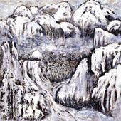 周青 14《原乡山水系列1-12》布面油画 1989年1