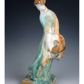 陈志民 陶瓷雕塑：《渔家女》