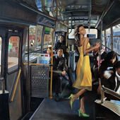 檀梓栋 《黄裙子》150×130cm 2007年 油画