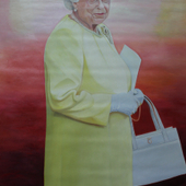 崔毅利 油画--英国女王