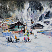 杜仲 瑞士维根滑雪场