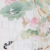 赵余钊 《秋游》，纸本68×136cm，2012年
