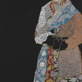 章红兵 藏族青年8  纸上作品 60×30cm 2013