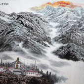 沈福馨 天上西藏序列组画·神山