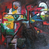 金锐 2005－8－19号（油画，60×50cm，2005年作）