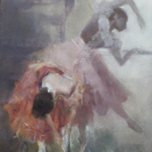 贝家骧 芭蕾系列之一 贝家骧 2015 布面油画 38