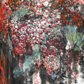 柯桐枝 花繁锦簇，65x97cm，2015年