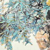 柯桐枝 兰馨林幽，180x68cm，2015年