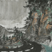 李月林 李月林 · 古剑山 ·  46×68cm · 纸本重彩 · 2017年.jpg