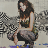 王念东 豹纹城市的旋律 125X95cm 布面油画 2023.jpg