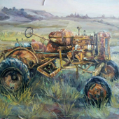 《拖拉机系列》3，60cmx80cm，布面油画，2017.png