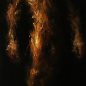 郑炜 裸体自画像1,30x65cm，2014