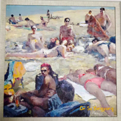 苏阳阳 苏阳阳油画作品-肉色纵横的沙滩