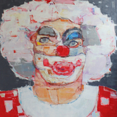 褚先宇 《小丑先生》 120×90cm 布面油画 2019年 