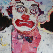 褚先宇 《小丑先生》120x80cm 布面油画 2019年