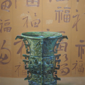 毕志勇 青铜器之四-60x90-布面油画-2012