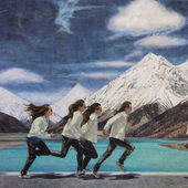 《雪山系列NO.68--然乌湖的奔跑》